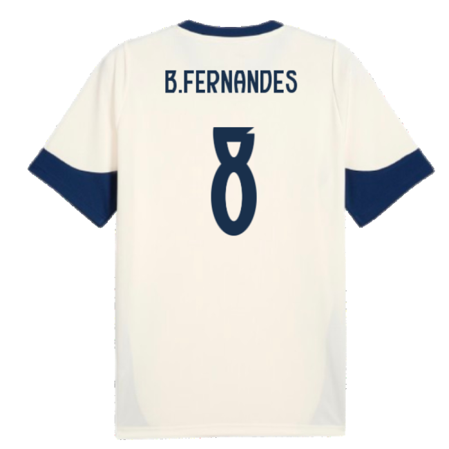 2025-2026 Portugal Training Jersey (Sugared Almond) (B.Fernandes 8)
