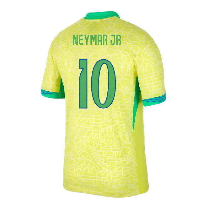 Quality 2024-2025 Brazil Home Shirt (Neymar Jr 10) Athletic