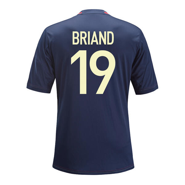 13-14 Olympique Lyonnais 19 Briand Away Black Jersey Shirt - Official