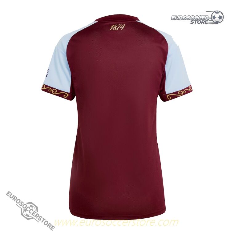 Aston Villa Women's Home Football Jersey for the 25-26 Season