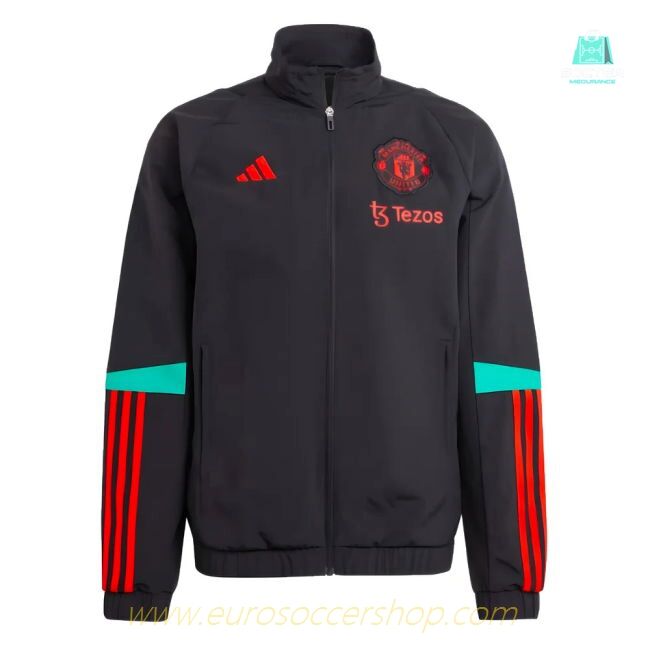 2023-2024 Man Utd Presentation Jacket (Black)