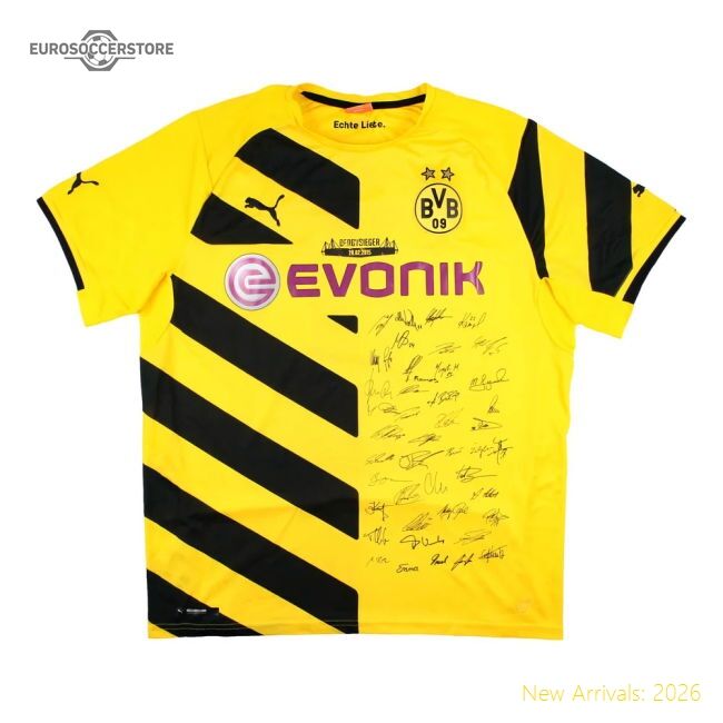 First-class Borussia Dortmund 2014-15 Special Signed Cup Home Shirt