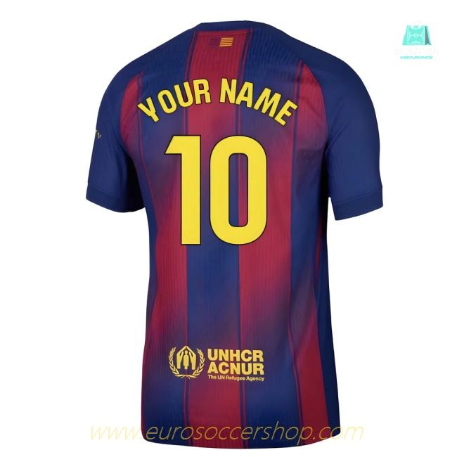 2025-2026 Barcelona Authentic Home Shirt (Your Name)