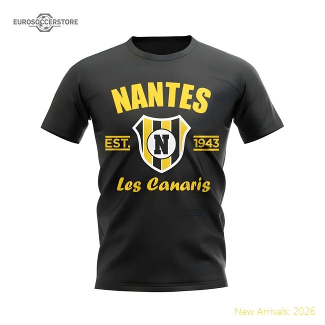 Performance Nantes Established Football T-Shirt (Black)