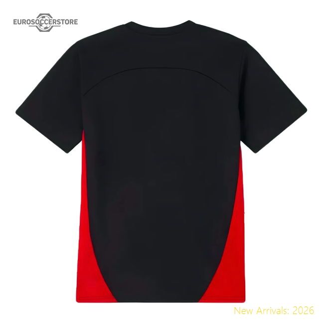 2024-2025 Ac Milan Training Shirt (black) - Kids - Affordable