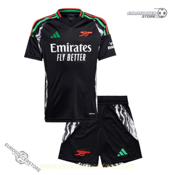 Young Gunners' Arsenal Away Football Kit for the 24-25 Season