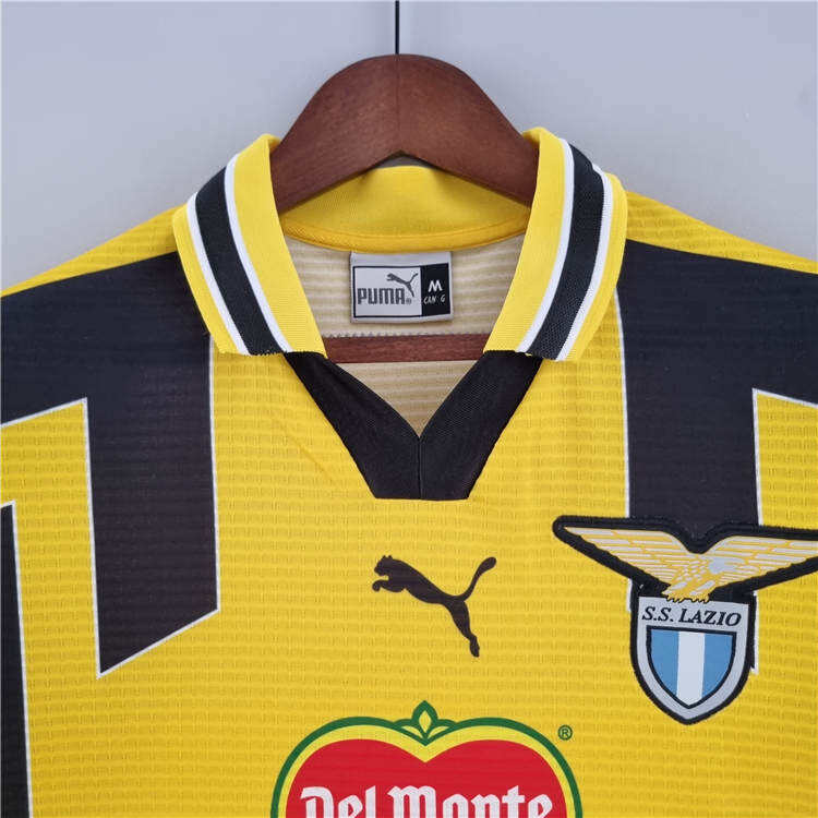 98-00 Lazio Retro Yellow Soccer Jersey Football Shirt - Official