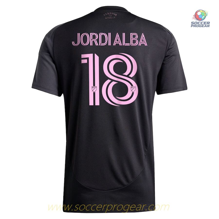 Inter Miami Away Soccer Team Shirt 2025 Jordi Alba