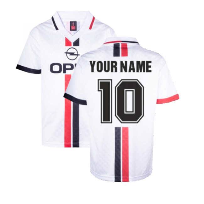 Excellent Ac Milan 1996 Away Retro Shirt (your Name) - Premium Collection
