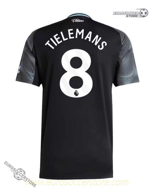 Aston Villa 25-26 Season Away Jersey Featuring TIELEMANS #8