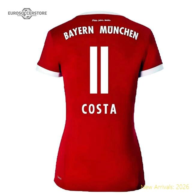 High-Quality Bayern Munich 2017-18 Womens Home Shirt (Xl) ((Excellent) Xl) (Costa