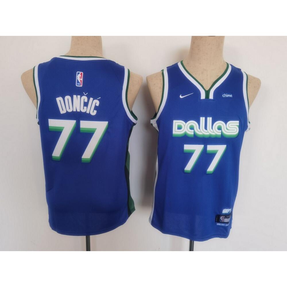 Official 77 Dallas Mavericks Blue Jersey - - Must-Have Jersey