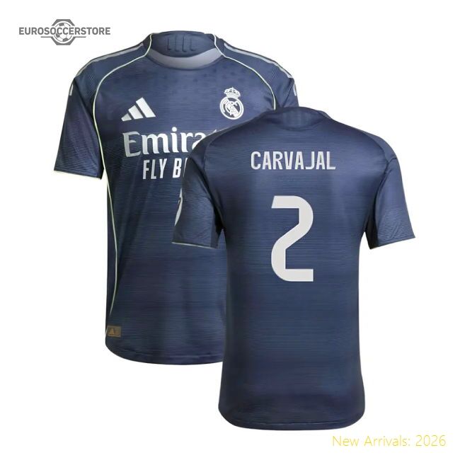 2025-2026 Real Madrid Authentic Second Jersey (carvajal 2)