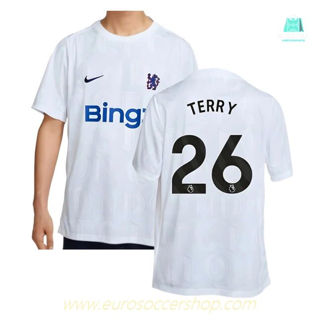 2025-2026 Chelsea Academy Pro Pre-Match Football Top (White) (Terry 26)