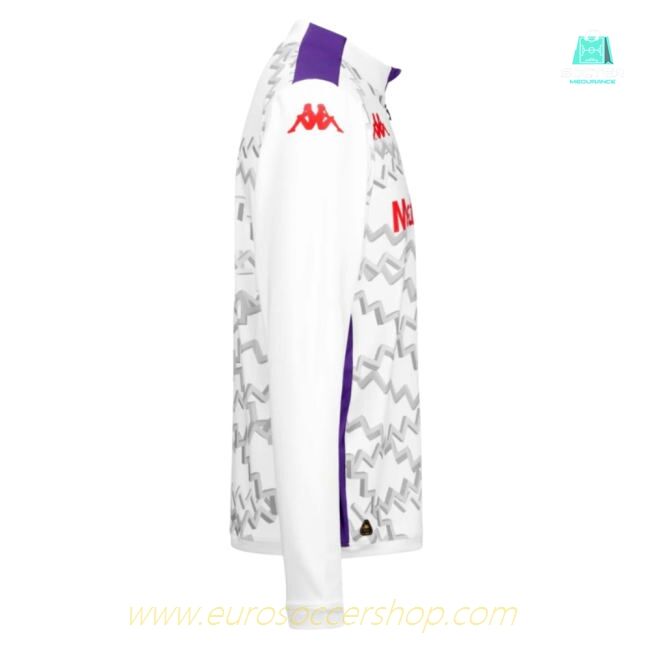 2024-2025 Fiorentina Training Sweat 1/4 Zip (White)