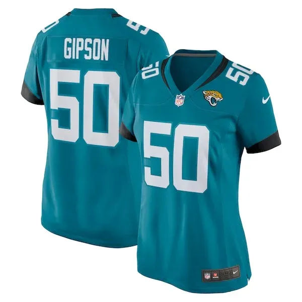 None Trevis Gipson Game Jersey - Teal | NFL Player Jersey | NFL Footba