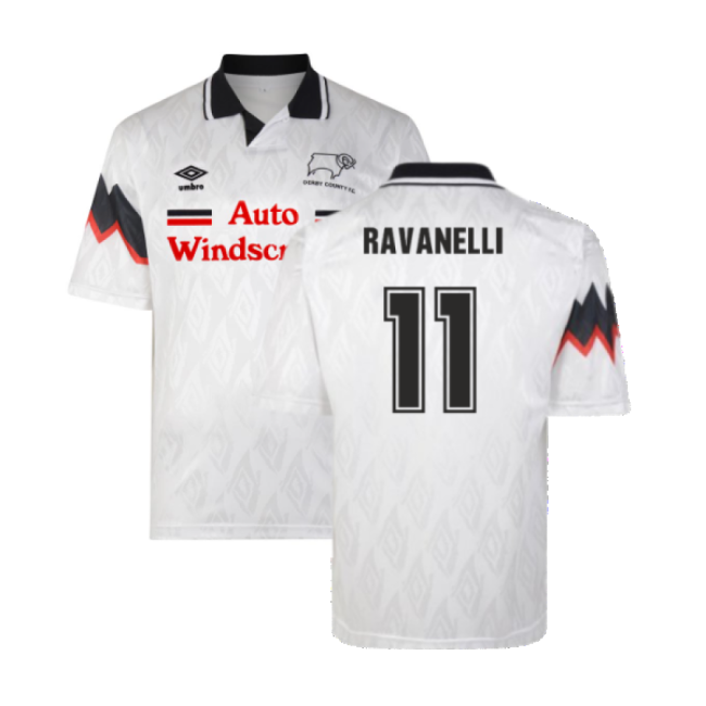 Official Derby County 1992 Umbro Shirt (ravanelli 11) - Premium