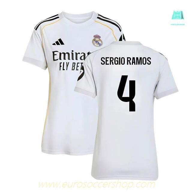 2025-2026 Real Madrid Home Shirt (Womens) (Sergio Ramos 4)