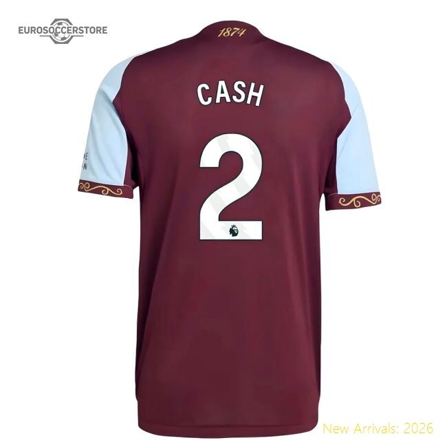 Official 2025-2026 Aston Villa Authentic Home Shirt (cash 2)