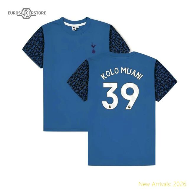 Official Tottenham Hotspur Graphic T-shirt (blue) - Kids (kolo Muani