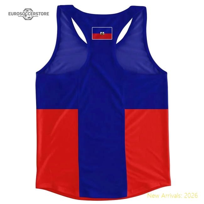 Top-grade Haiti Flag Running Vest - Match Quality - Supporter Edition