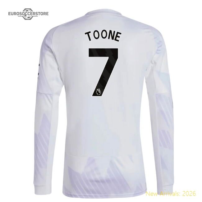 Authentic 2025-2026 Man Utd Long Sleeve Away Shirt (toone 7)