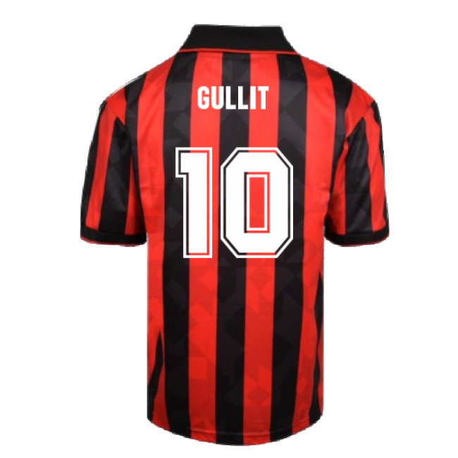 Elite Performance Acm Retro Football Shirt Gullit #10 Fresh Look D...