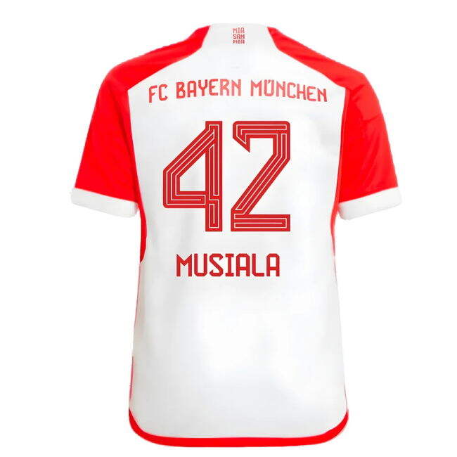 Match Quality Bayern Musiala #42 Fresh Look Enthusiastic Football Kit