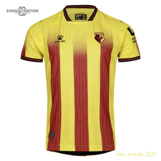 2025-2026 Watford Home Shirt - Competitive Price - Official Edition