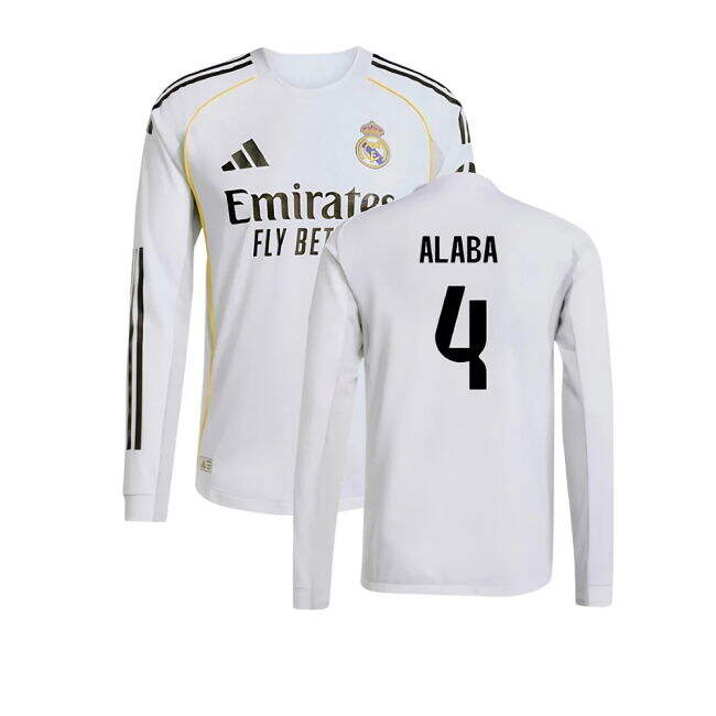 2025-2026 Real Madrid Home Budget Friendly Football Shirt (Alaba 4)
