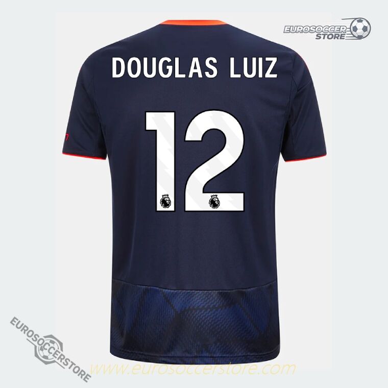 Nottingham Forest 25-26 Third Jersey with DOUGLAS LUIZ 12 on the Third version