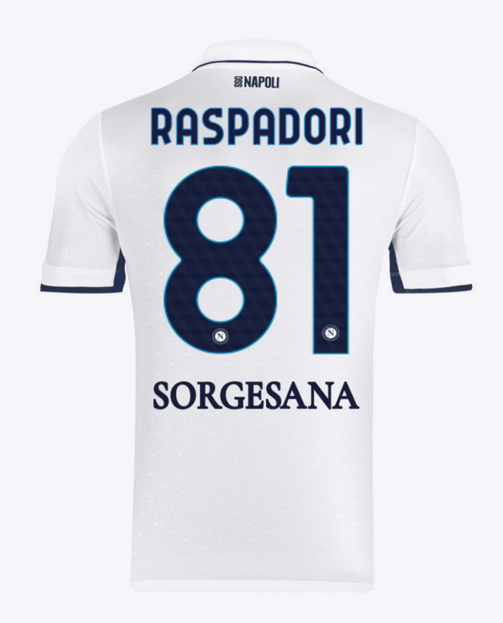 Napoli's 24-25 Season Away Raspadori #81 Football Jersey