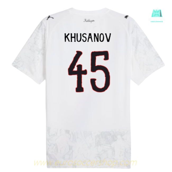 2025-2026 KIDSUPER x Manchester City CWC Shirt (White) (Khusanov 45)
