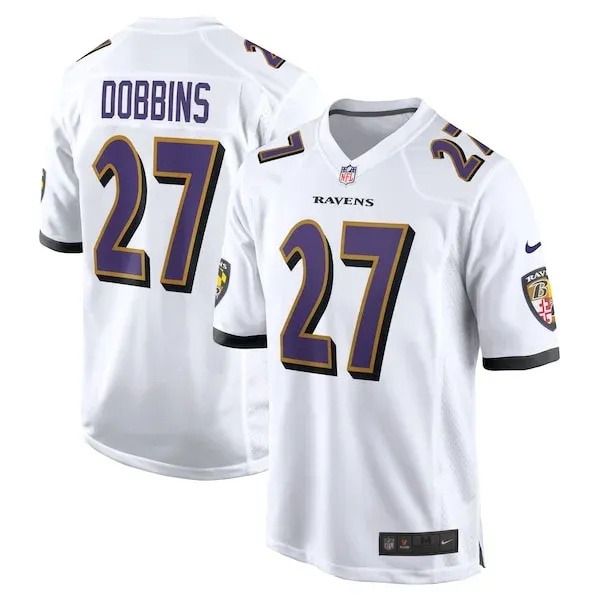 Baltimore Ravens Game NFL Jersey - White | Top-Grade Football Apparel