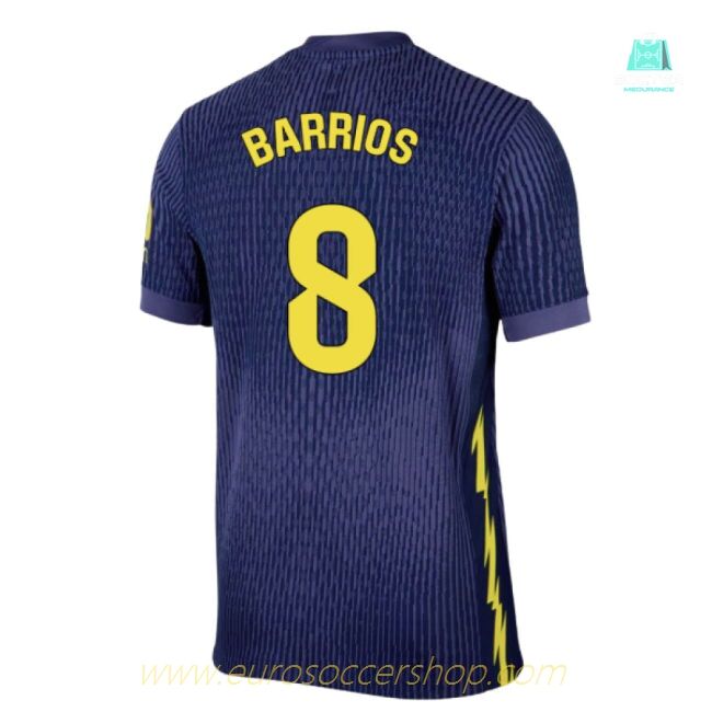 2025-2026 Atletico Madrid Authentic Away Shirt (Barrios 8)