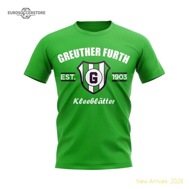 Authentic Greuther Furth Established Football T-Shirt (Green)