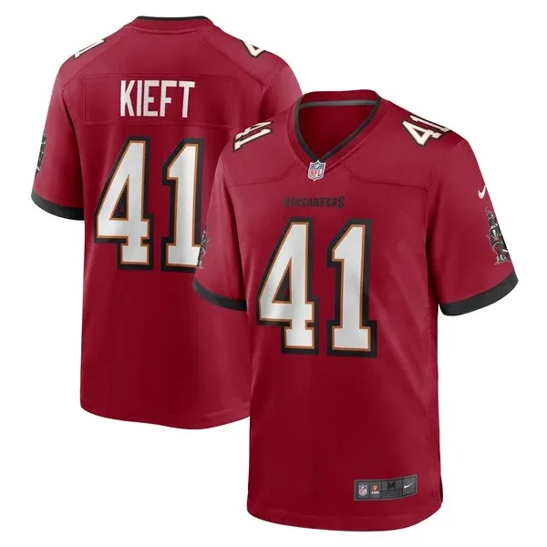 None Ko Kieft Game Jersey - Red | NFL Player Jersey | NFL Football