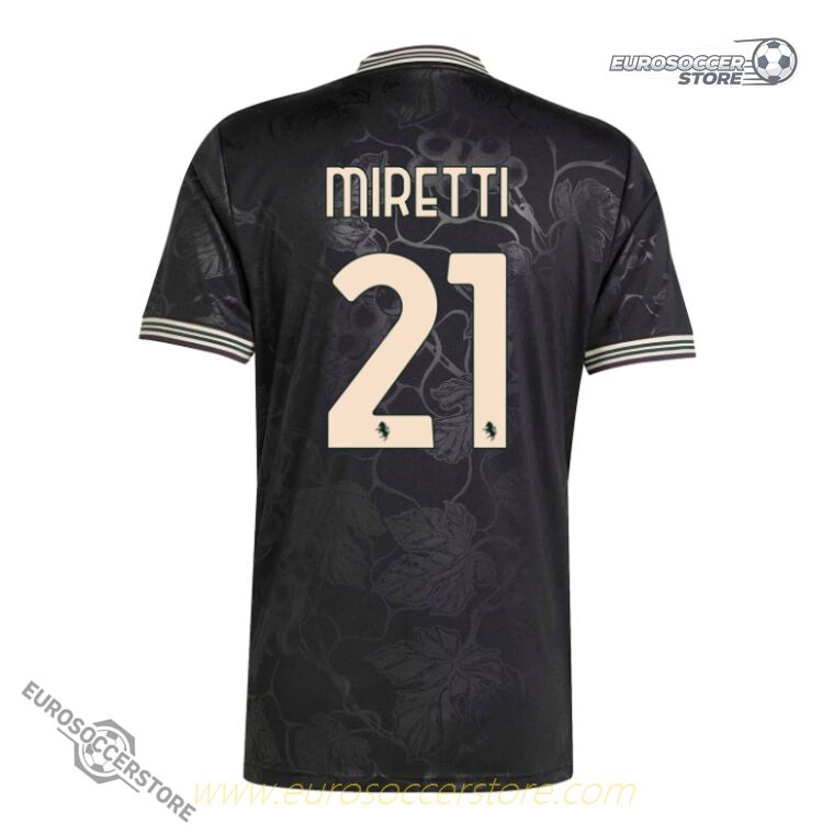 Juventus Third Jersey 25-26 with MIRETTI 21