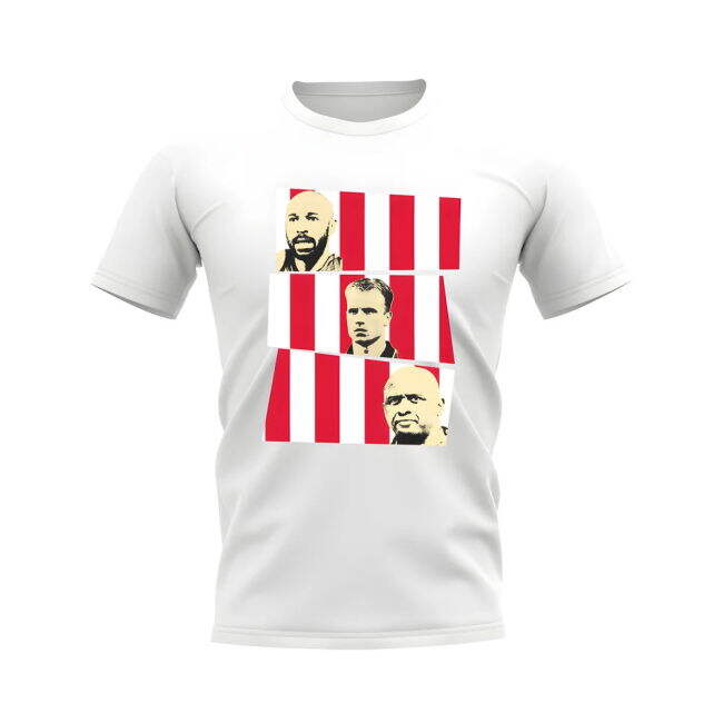 Henry Bergkamp Vieira Arsenal Trio T-Shirt (White)