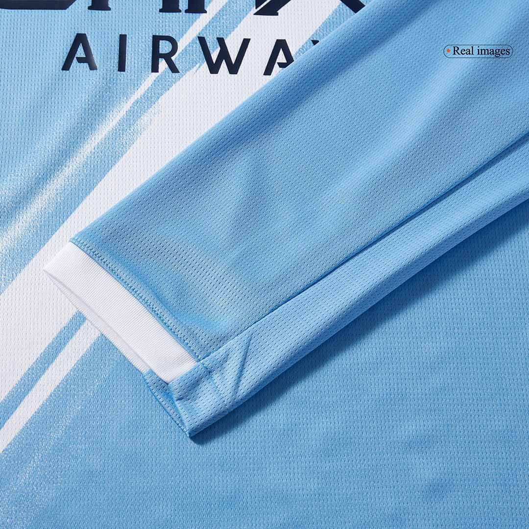 Manchester City Home Long Sleeve Soccer Jersey 2025/26