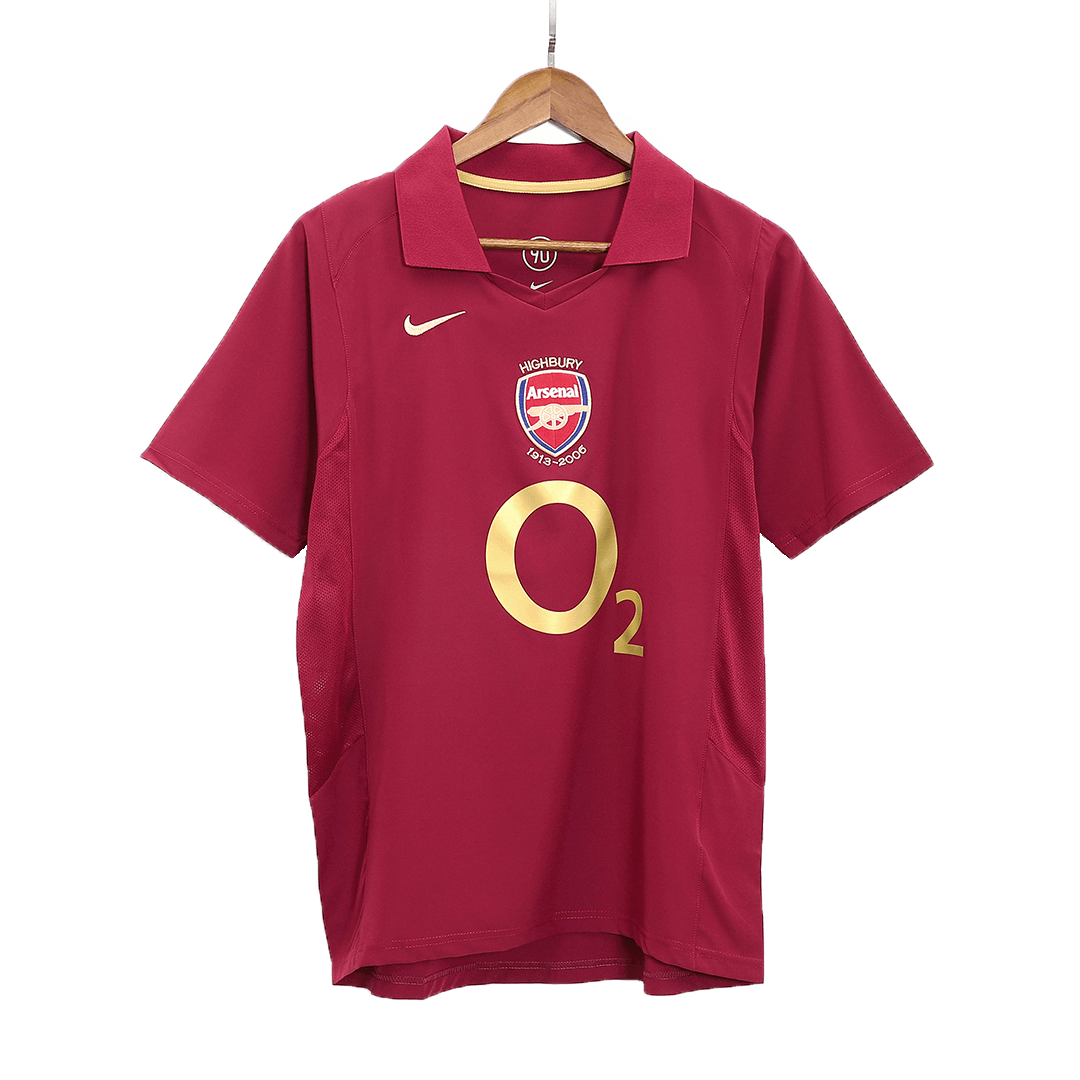 Retro HENRY #14 2005/06 Arsenal Home  Soccer Jersey Authentic Kit