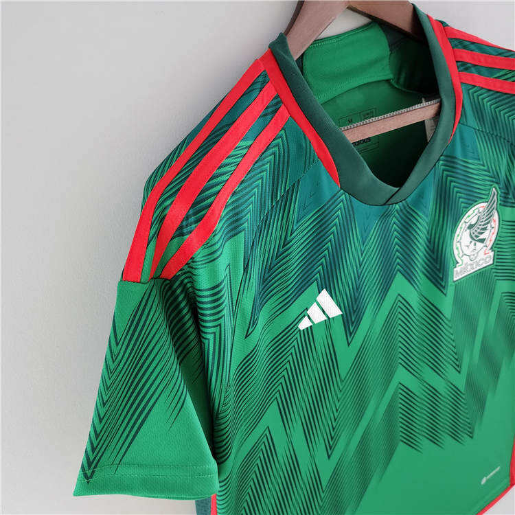 2022 MEXICO HOME GREEN SOCCER JERSEY FOOTBALL SHIRT - Official