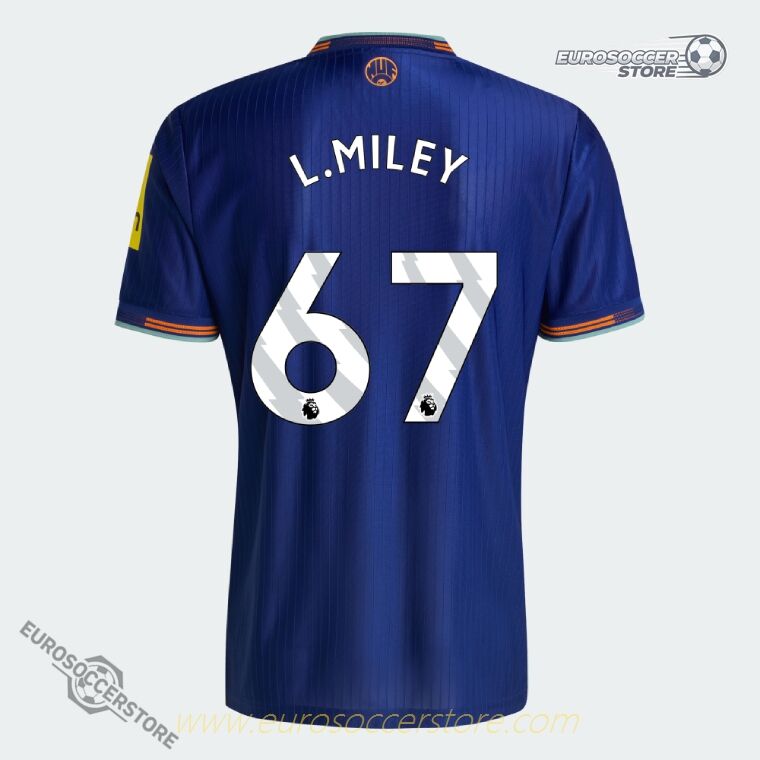 Newcastle United 25-26 Third Jersey L.MILEY 67 (Player Version)