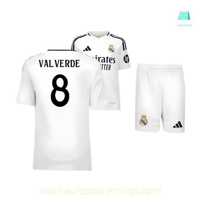 2024-2025 Real Madrid Home Youth Kit (Valverde 8)