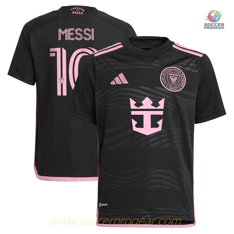 Inter Miami Messi Soccer Team Shirt 2024-2025 Season Away Youth