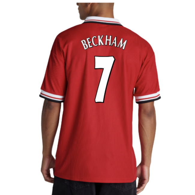 1998-2000 Man Utd Retro Home Shirt (Beckham 7) (Limited Edition)