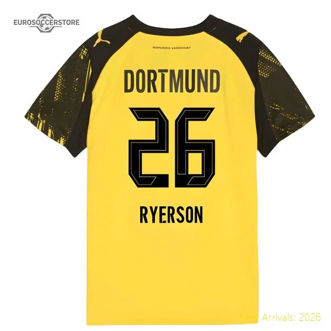 Elite 2025-2026 Borussia Dortmund Home Shirt (kids) (ryerson 26)