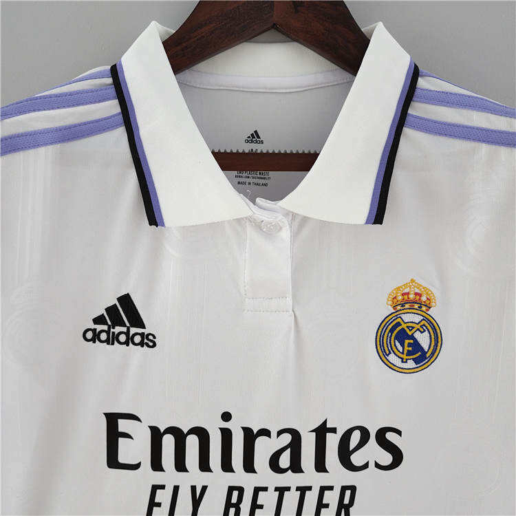 Real Madrid 2223 Home White Women's Soccer Jersey Football Shirt -