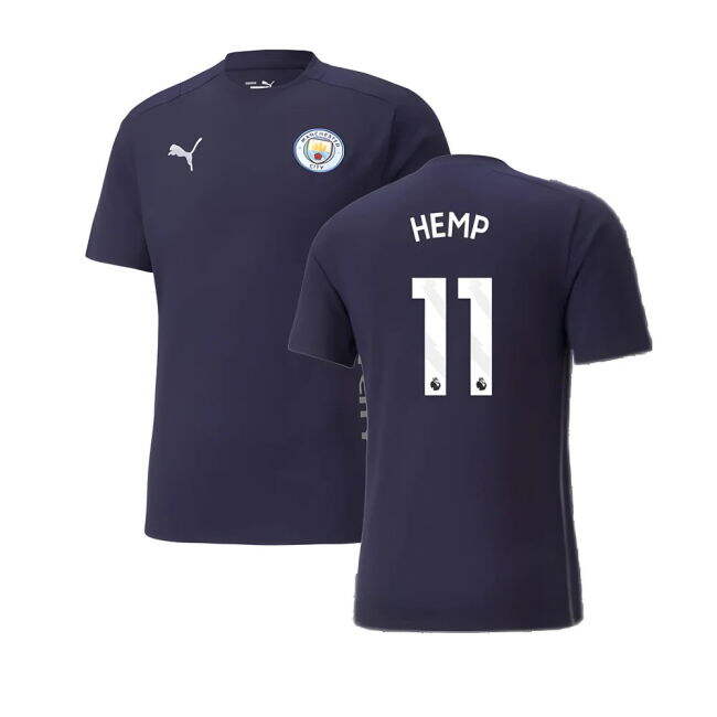 Man City Original 2024-2025 Man City Casuals Tee (Navy) (Hemp 11)