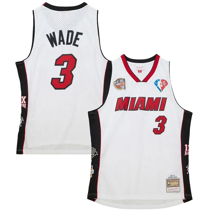 Dwyane Wade MIA Swingman Jersey - modern Basketball - White workout